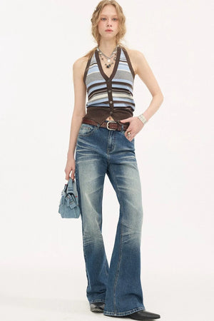 Low-Waist Wide-Leg Jeans