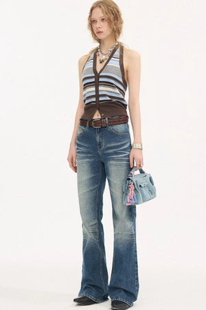Low-Waist Wide-Leg Jeans