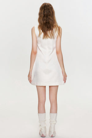 Lunar Elegance Swing Dress