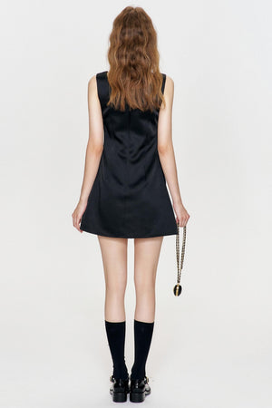 Lunar Elegance Swing Dress