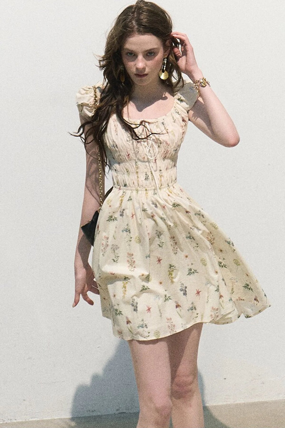 Lush Floral Cotton Dress