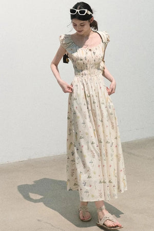 Lush Floral Cotton Dress