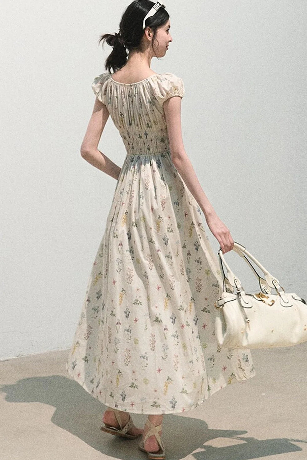 Lush Floral Cotton Dress