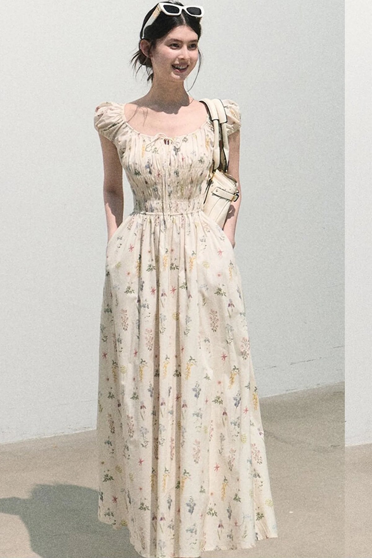 Lush Floral Cotton Dress