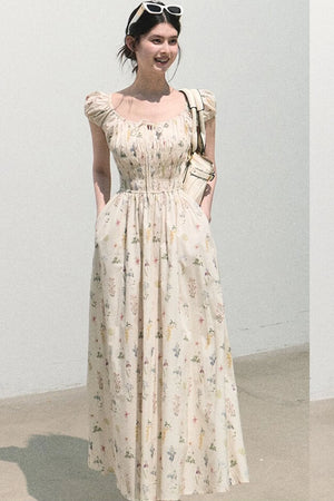 Lush Floral Cotton Dress