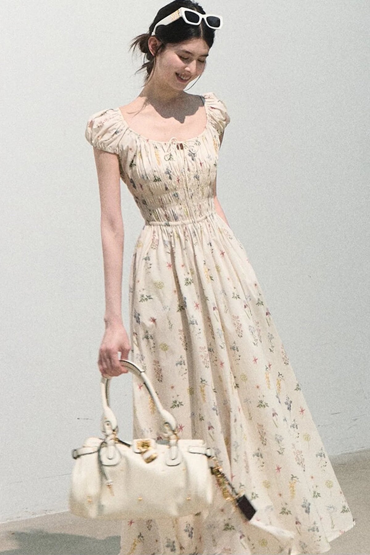 Lush Floral Cotton Dress