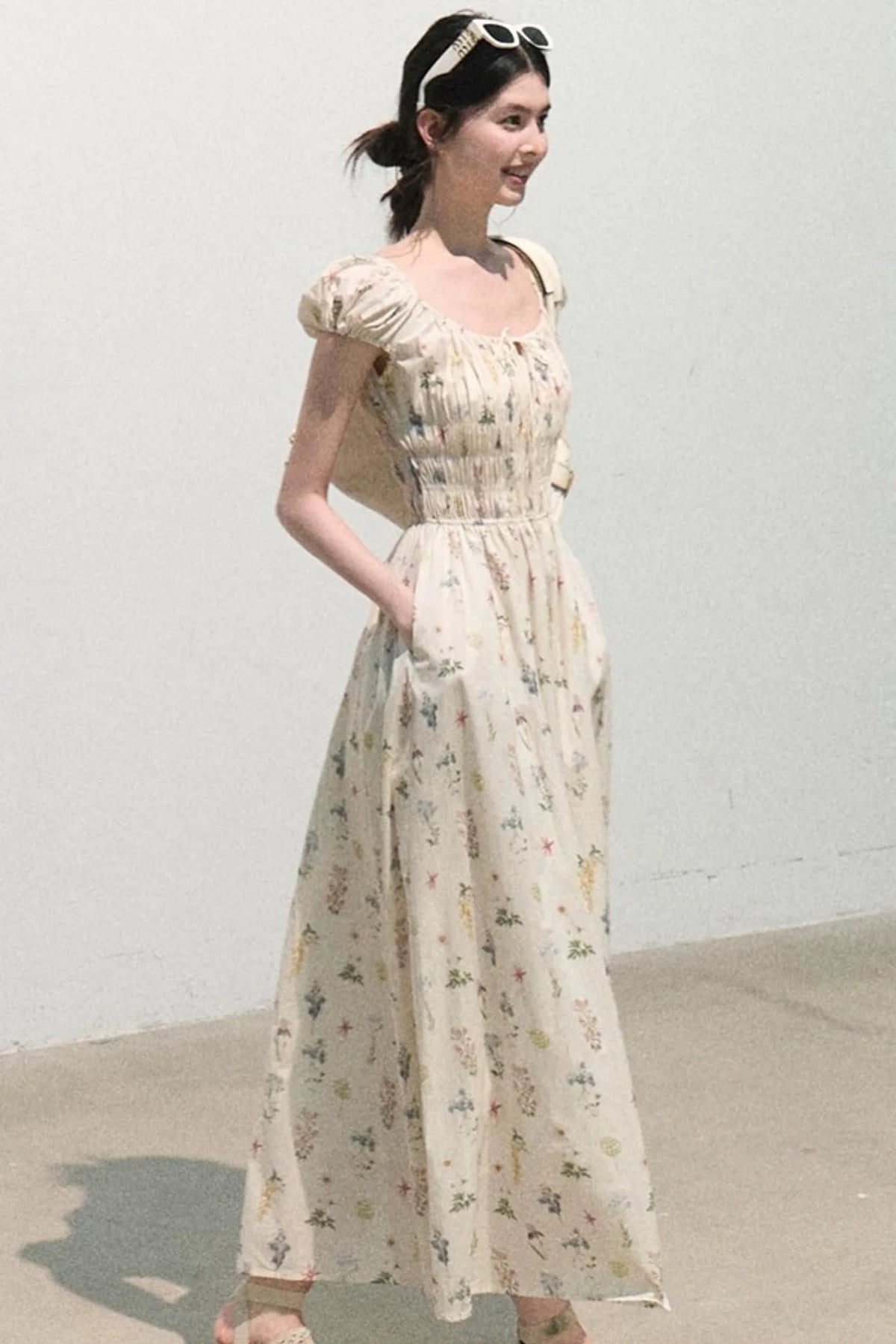Lush Floral Cotton Dress