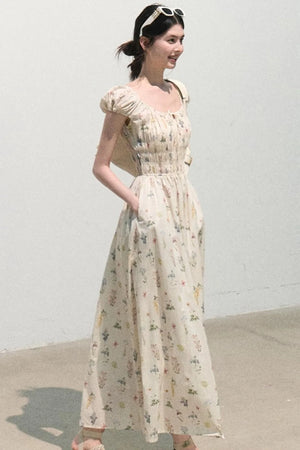 Lush Floral Cotton Dress