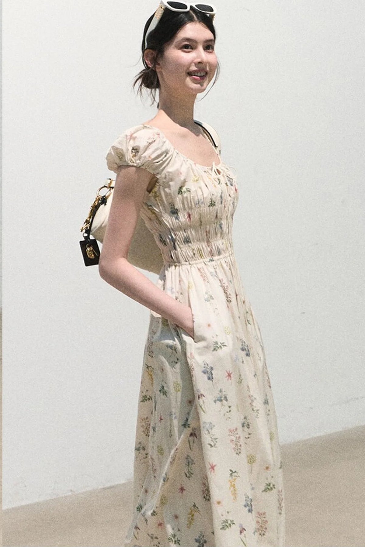 Lush Floral Cotton Dress