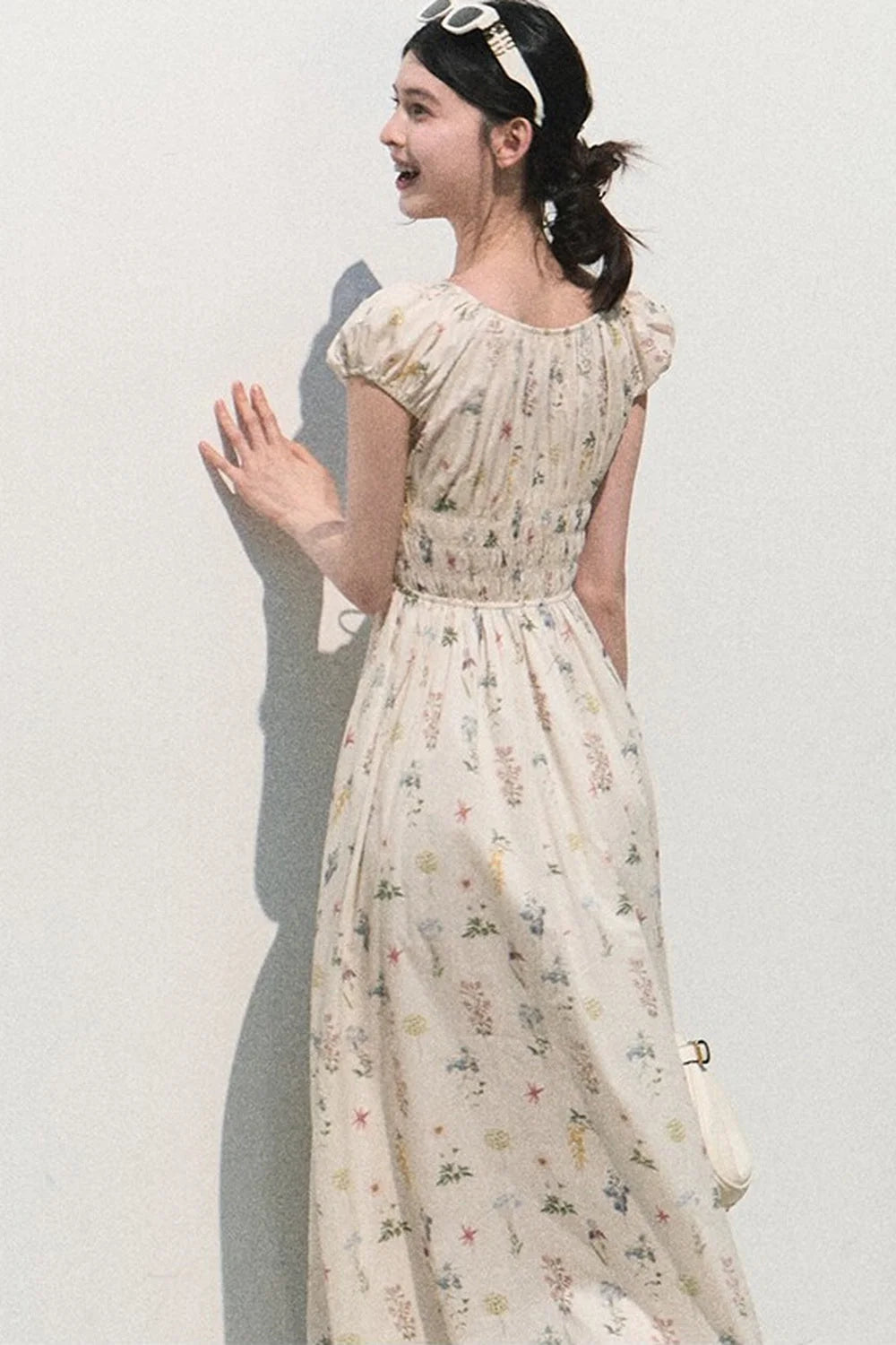 Lush Floral Cotton Dress