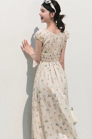 Lush Floral Cotton Dress