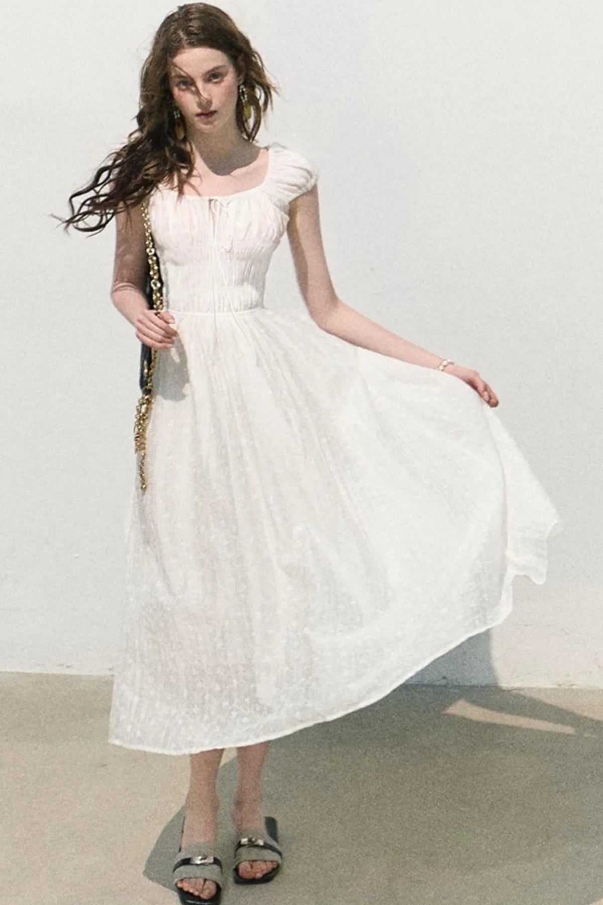 Lush Floral Cotton Dress
