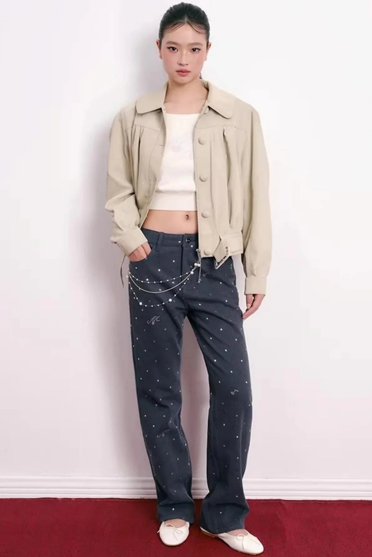 Lustrous Multi-Layered Pearl Waist Chain