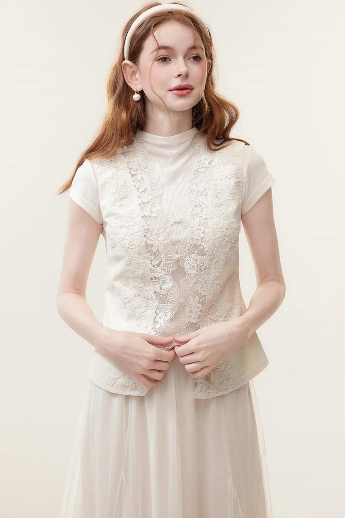 Luxe Lace Sleeveless Top Set-Up