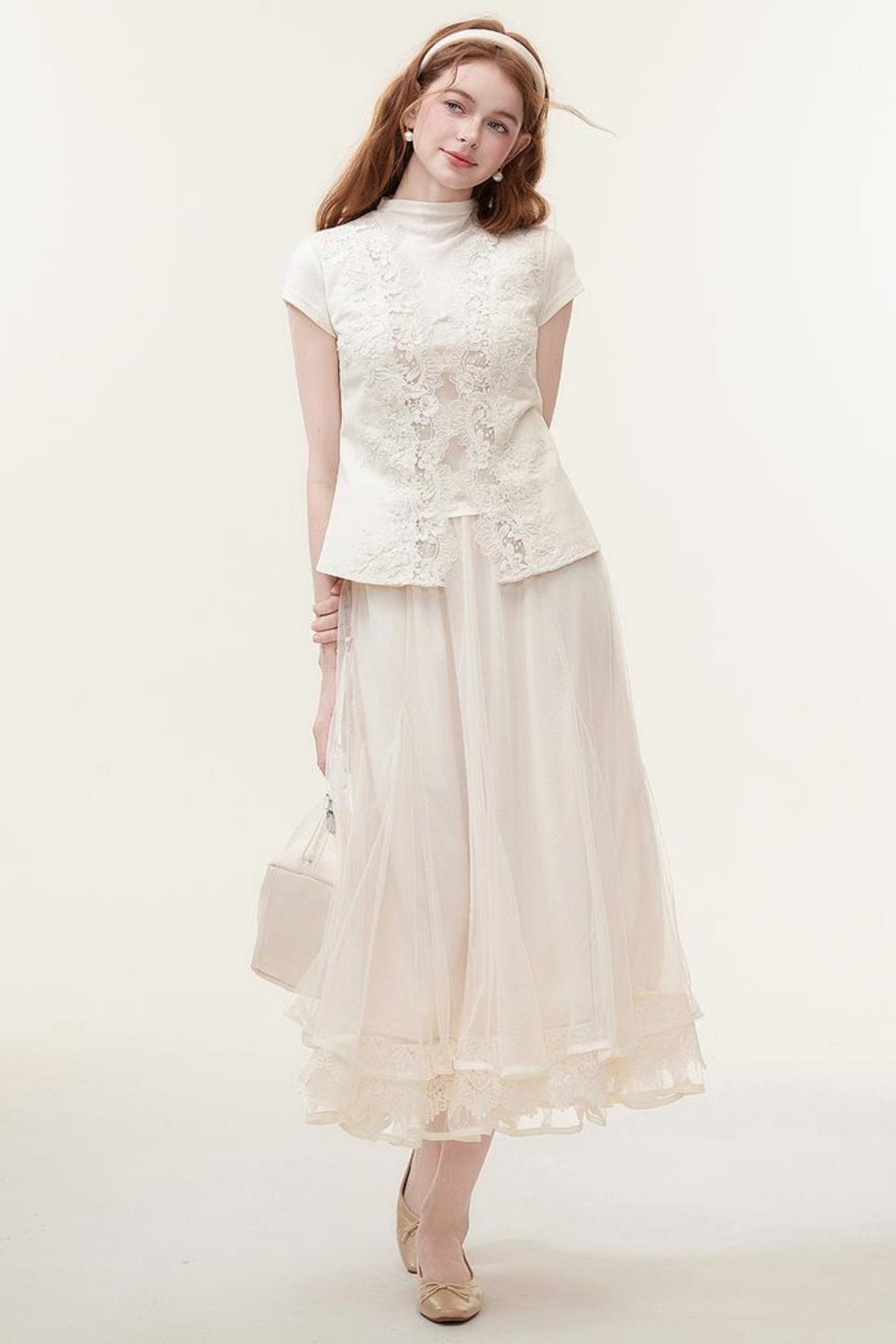 Luxe Lace Sleeveless Top Set-Up