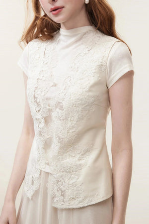 Luxe Lace Sleeveless Top Set-Up