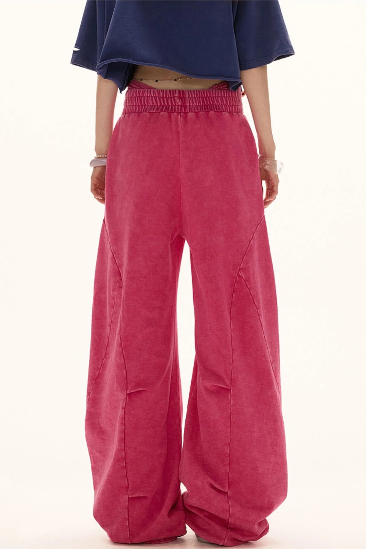 Luxe Loose-Leg Sports Pants