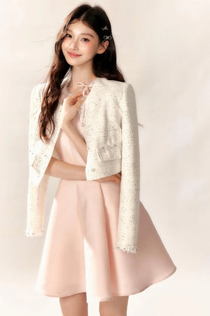 Luxe Satin A-Line Waist Dress Set-Up