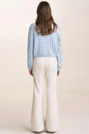 Luxe Silk-Wool Blend Cream Puff Pants