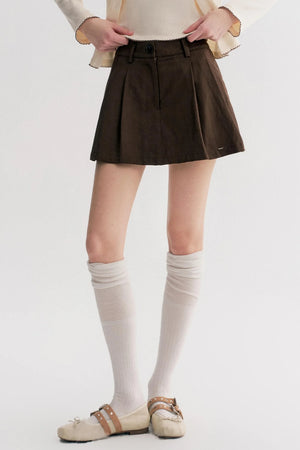 Luxurious Pleated A-Line Skirt