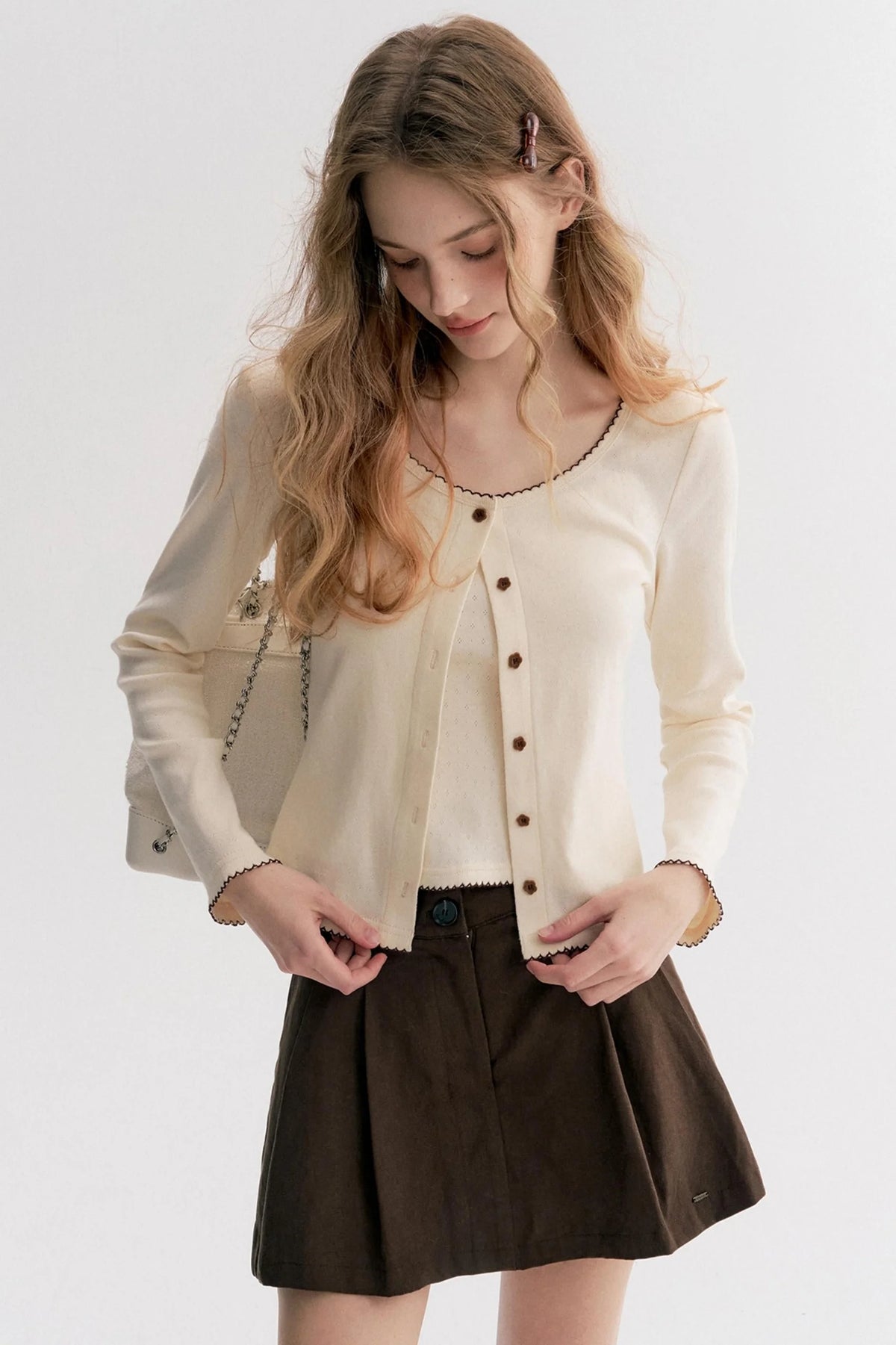 Luxurious Pleated A-Line Skirt