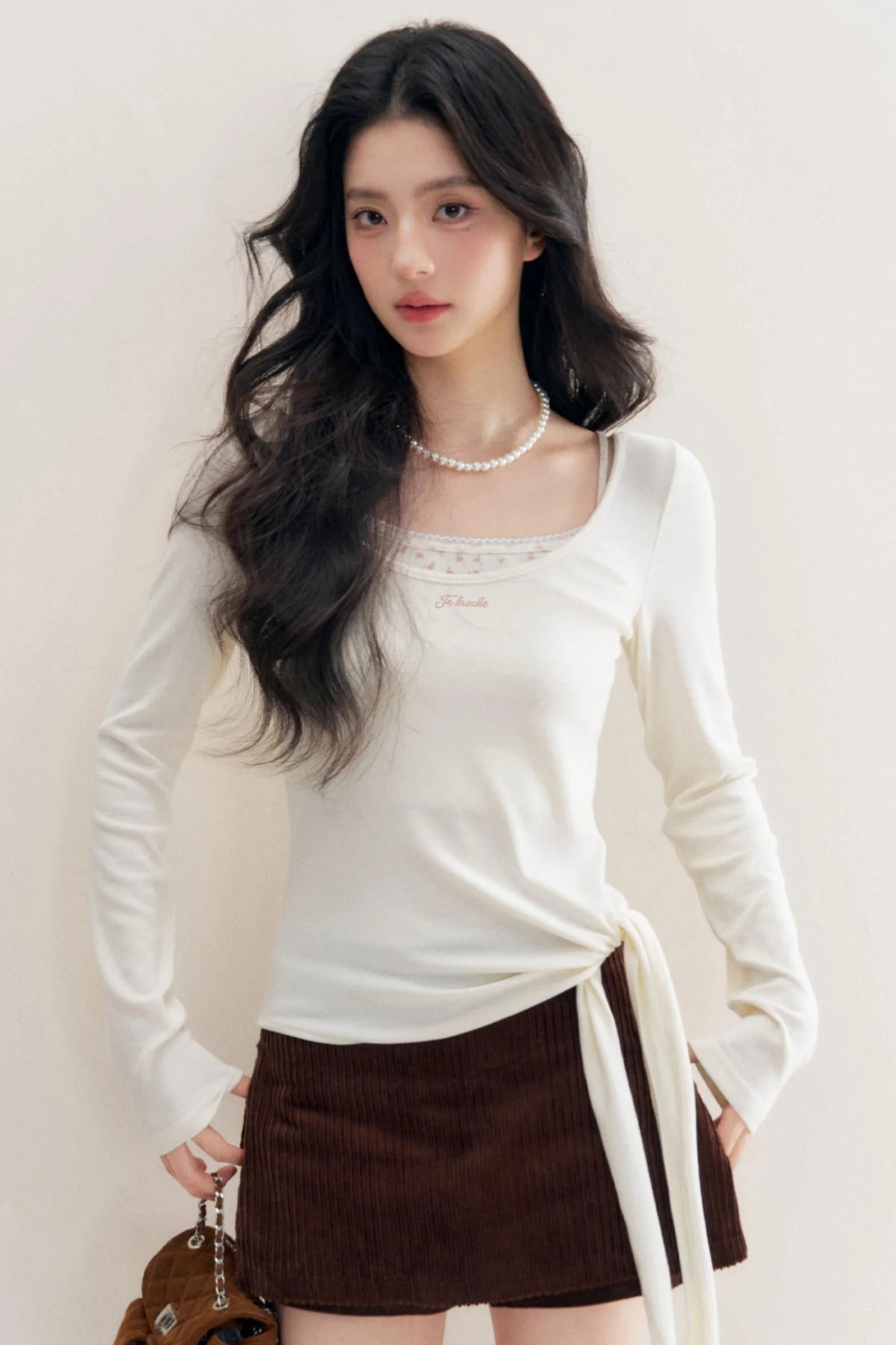 Luxury Corduroy A-Line Skirt