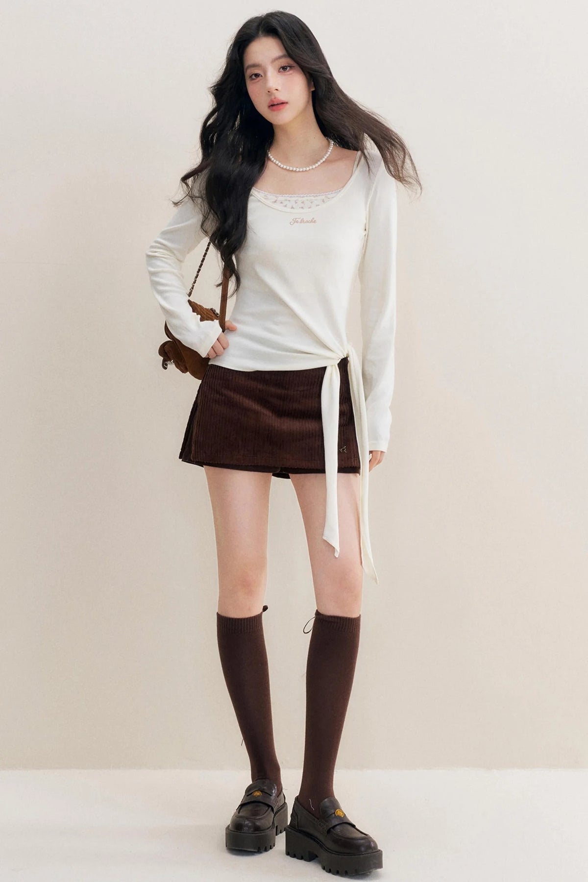 Luxury Corduroy A-Line Skirt