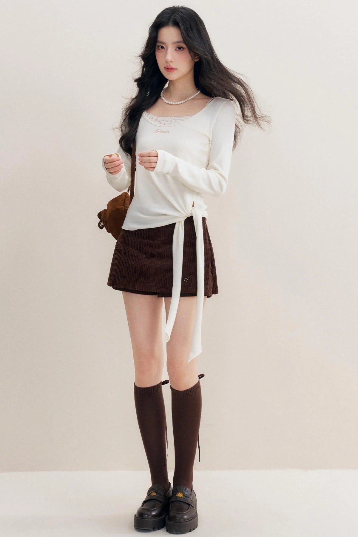 Luxury Corduroy A-Line Skirt