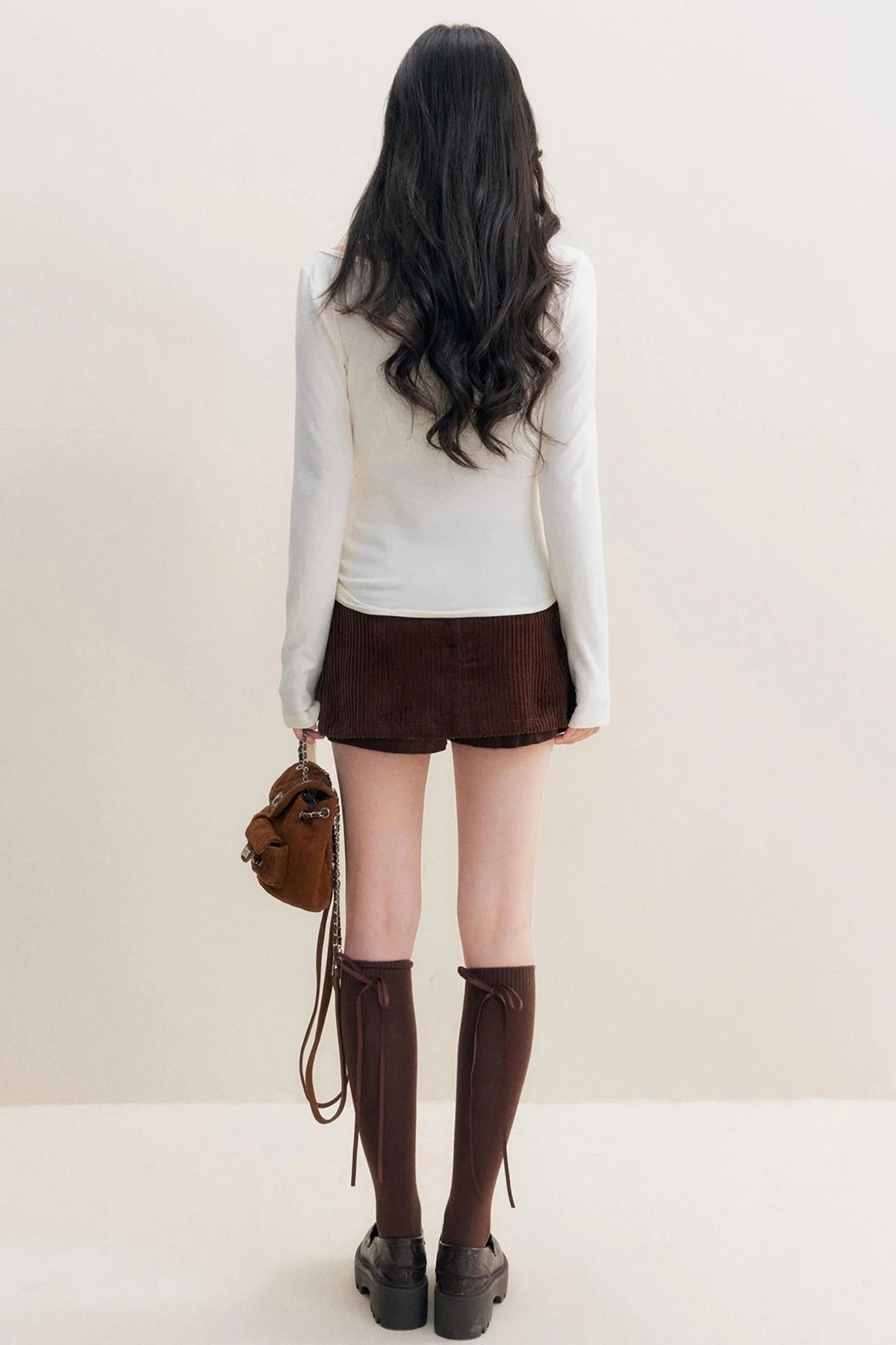 Luxury Corduroy A-Line Skirt