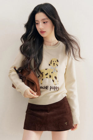 Luxury Corduroy A-Line Skirt