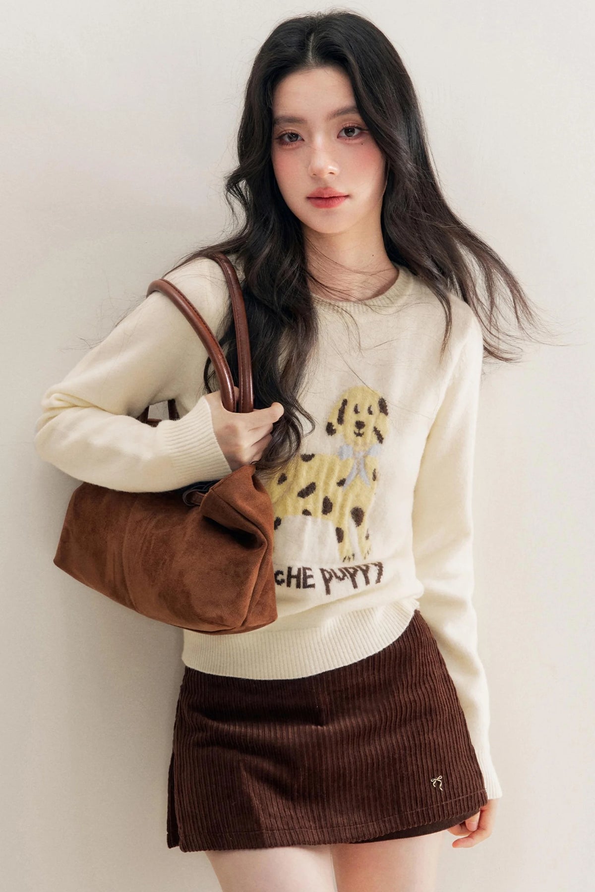 Luxury Corduroy A-Line Skirt