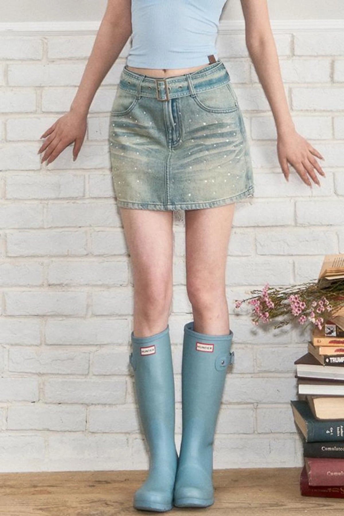 Luxury Denim Skirt