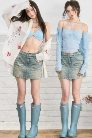 Luxury Denim Skirt