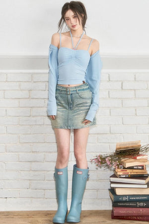 Luxury Denim Skirt