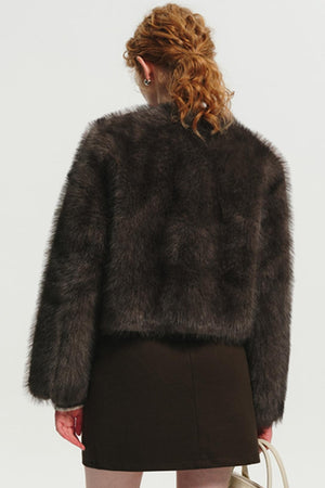 Luxury Fur Slim Winter Short Coat
