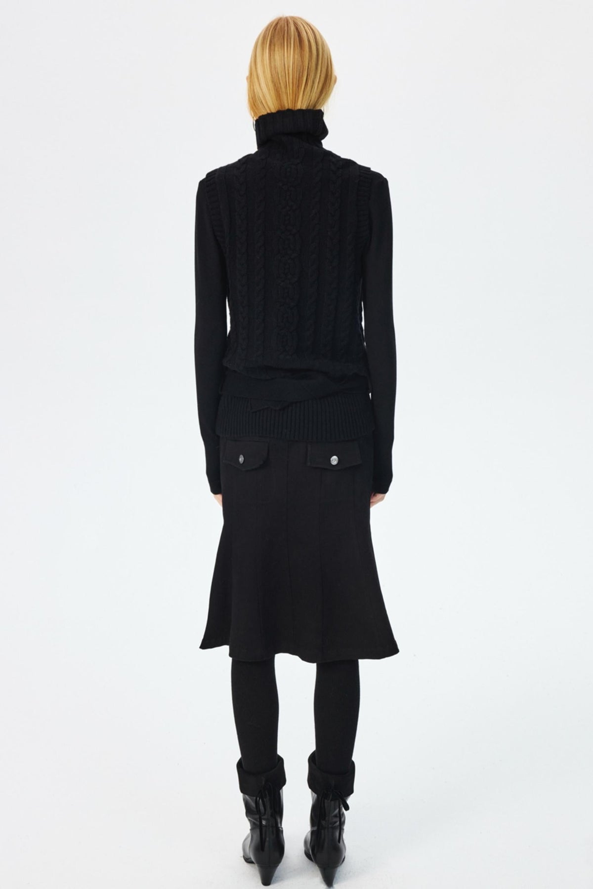 Luxury Merino Wool Turtleneck Top