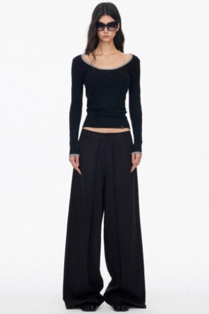 Luxury Pleated Draped Pants