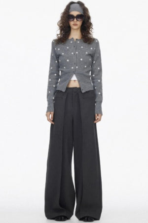 Luxury Pleated Draped Pants