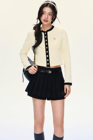 Luxury Short Knit Cardigan Set-Up