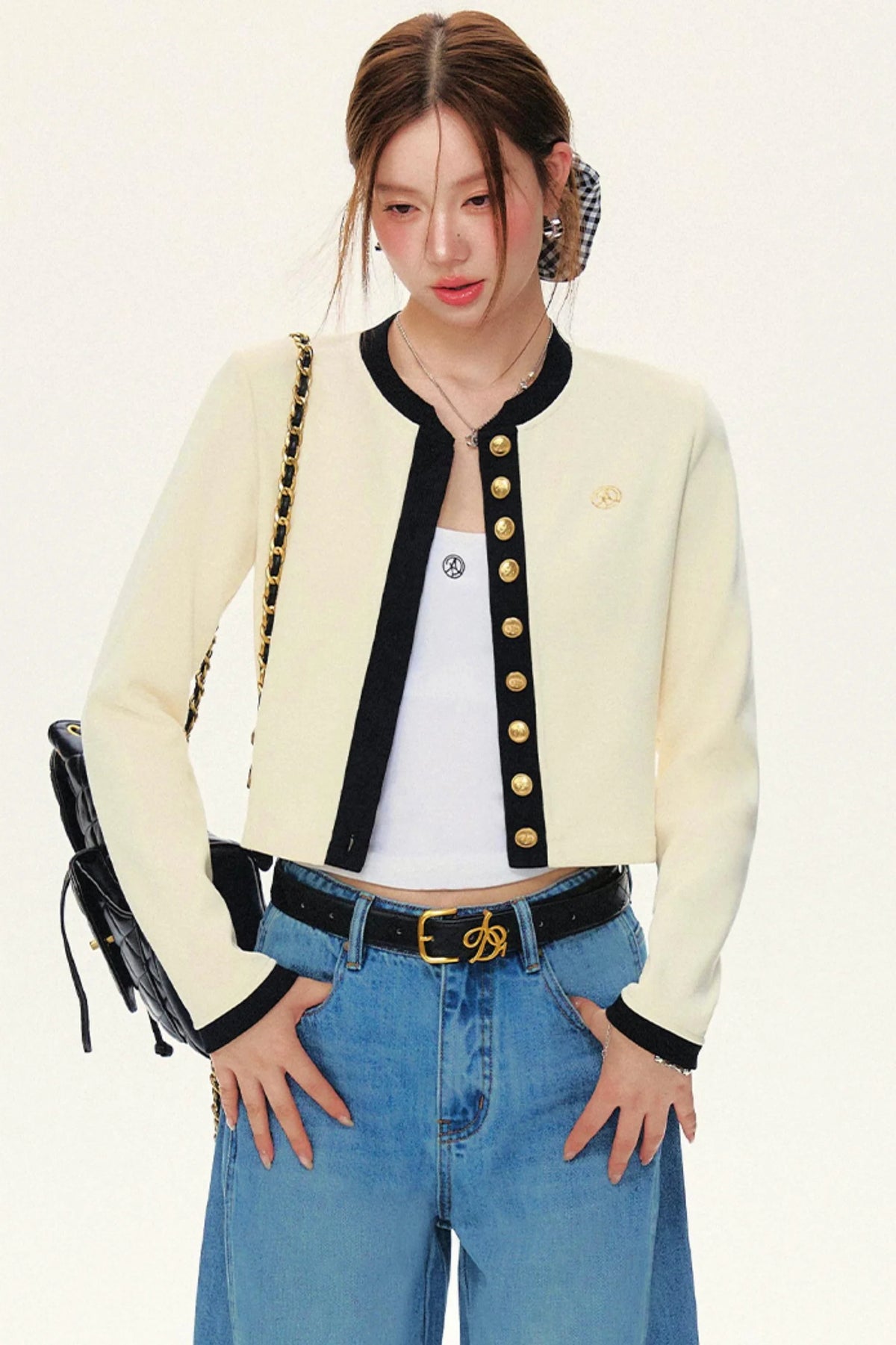 Luxury Short Knit Cardigan Set-Up