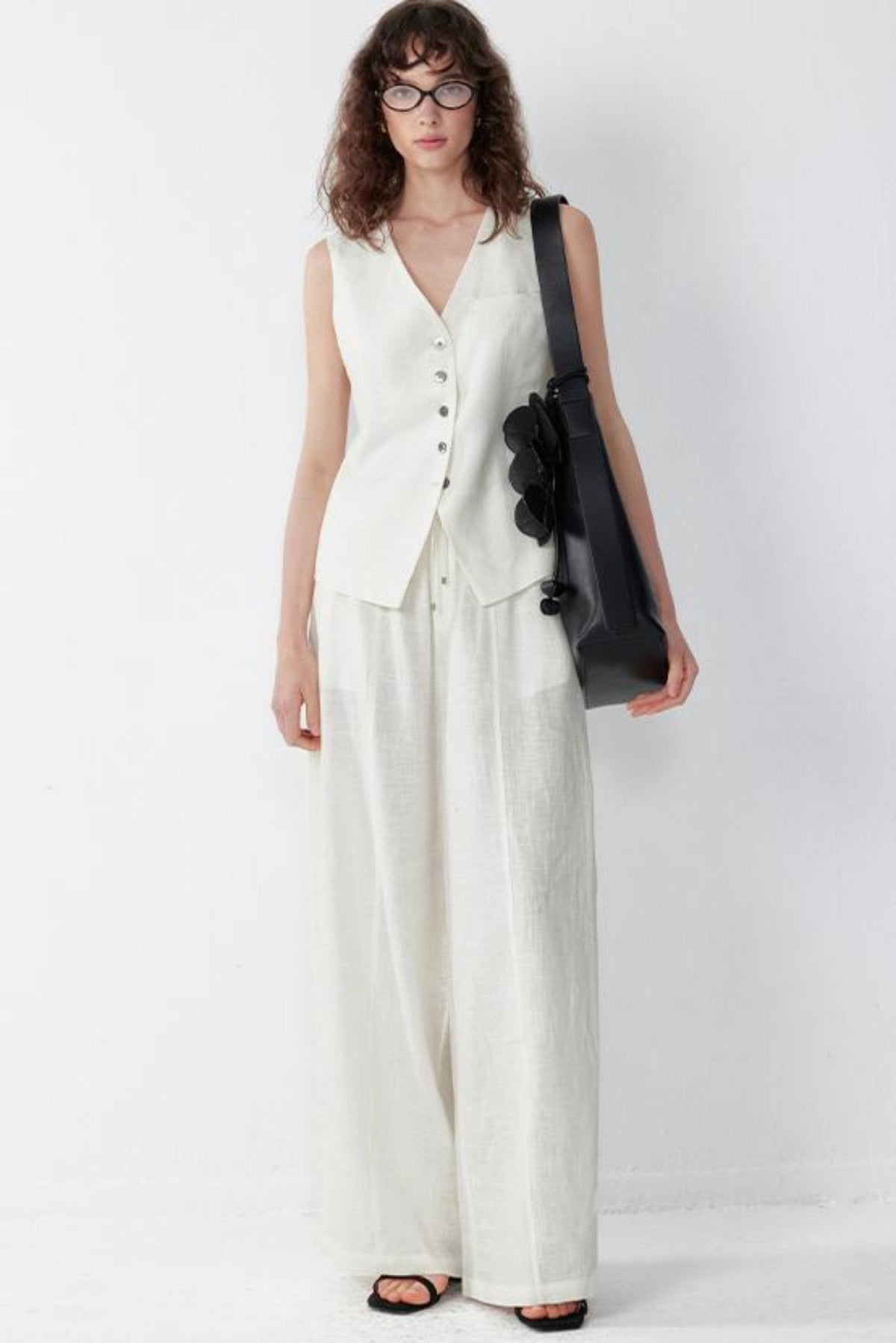 Luxury Tencel Vest Suit Set-Up