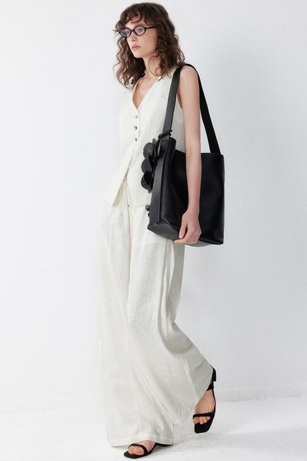 Luxury Tencel Vest Suit Set-Up