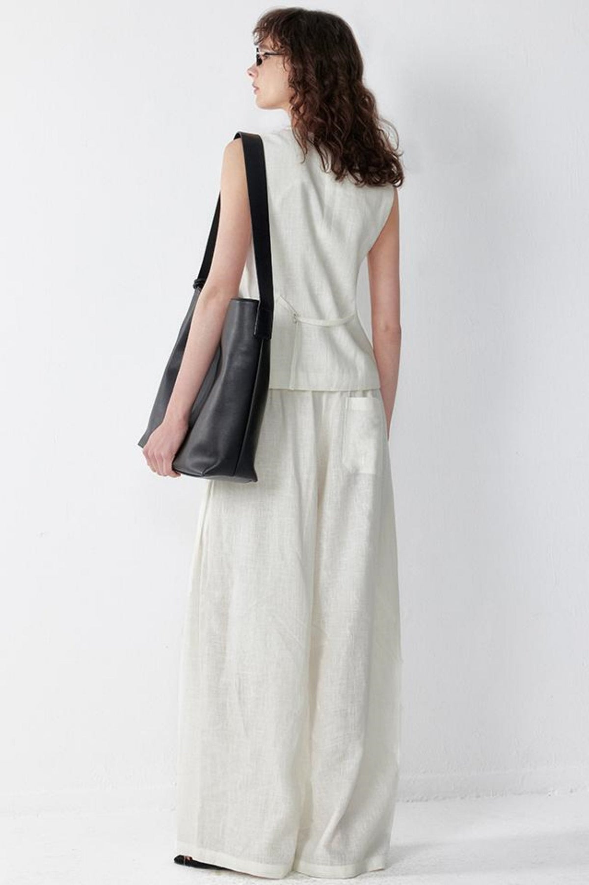 Luxury Tencel Vest Suit Set-Up