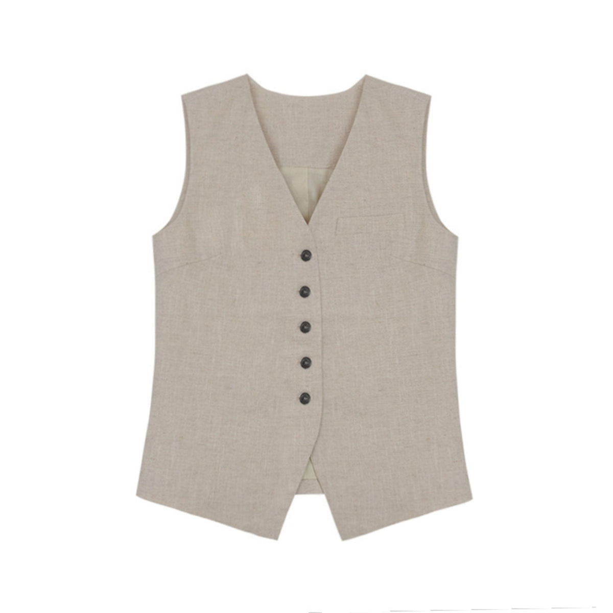 Luxury Tencel Vest Suit Set-Up