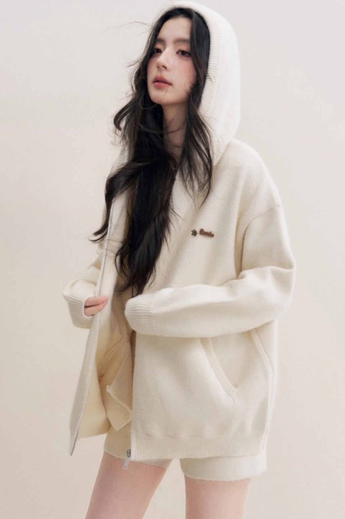 Luxury Wool Hooded Jacket Set-Up