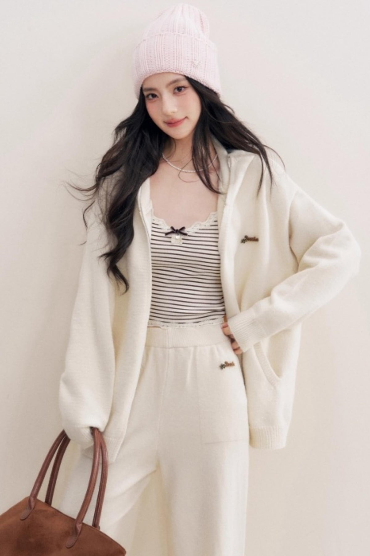 Luxury Wool Hooded Jacket Set-Up