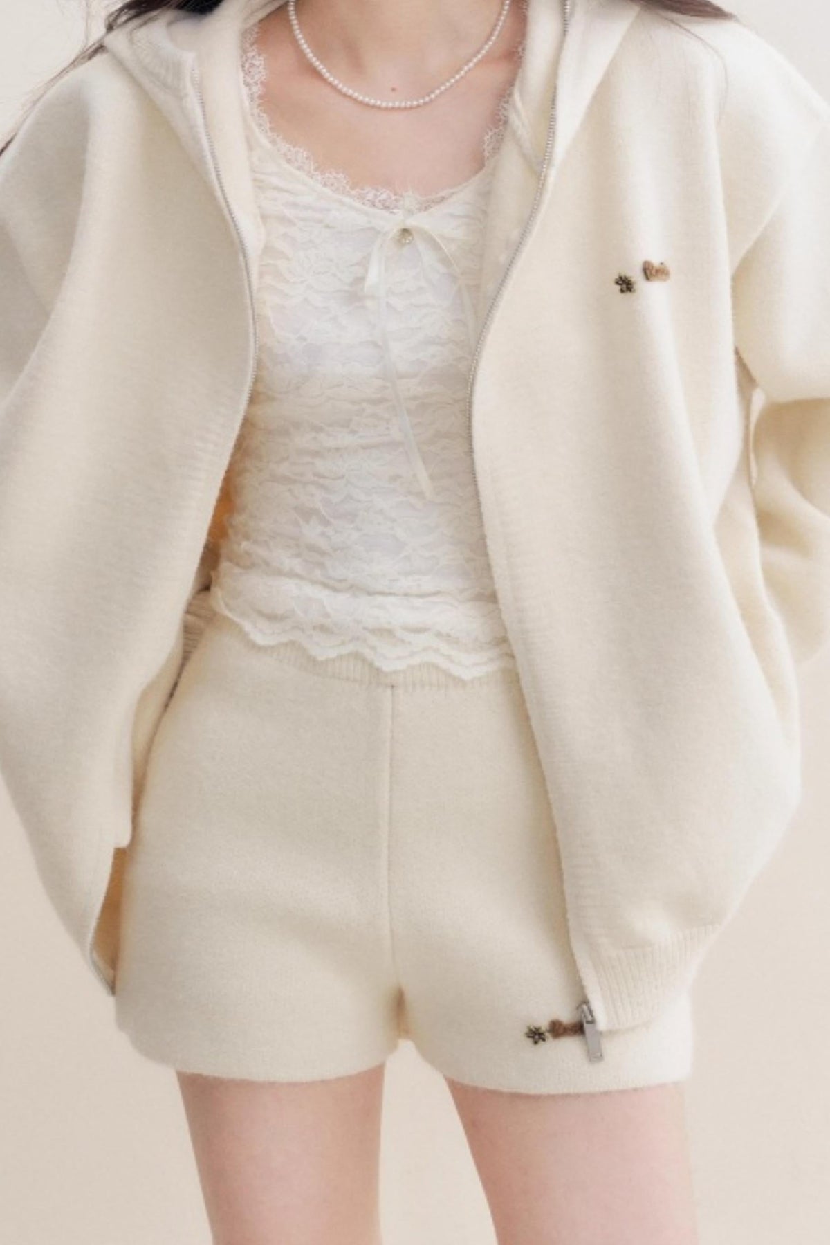Luxury Wool Hooded Jacket Set-Up