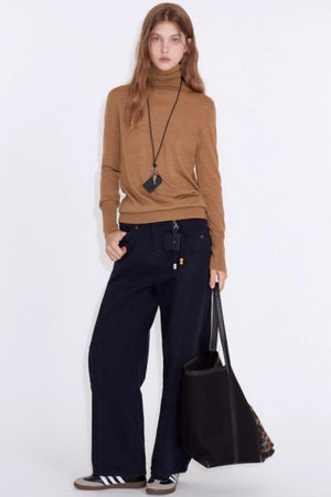 Luxury Wool Turtleneck Sweater