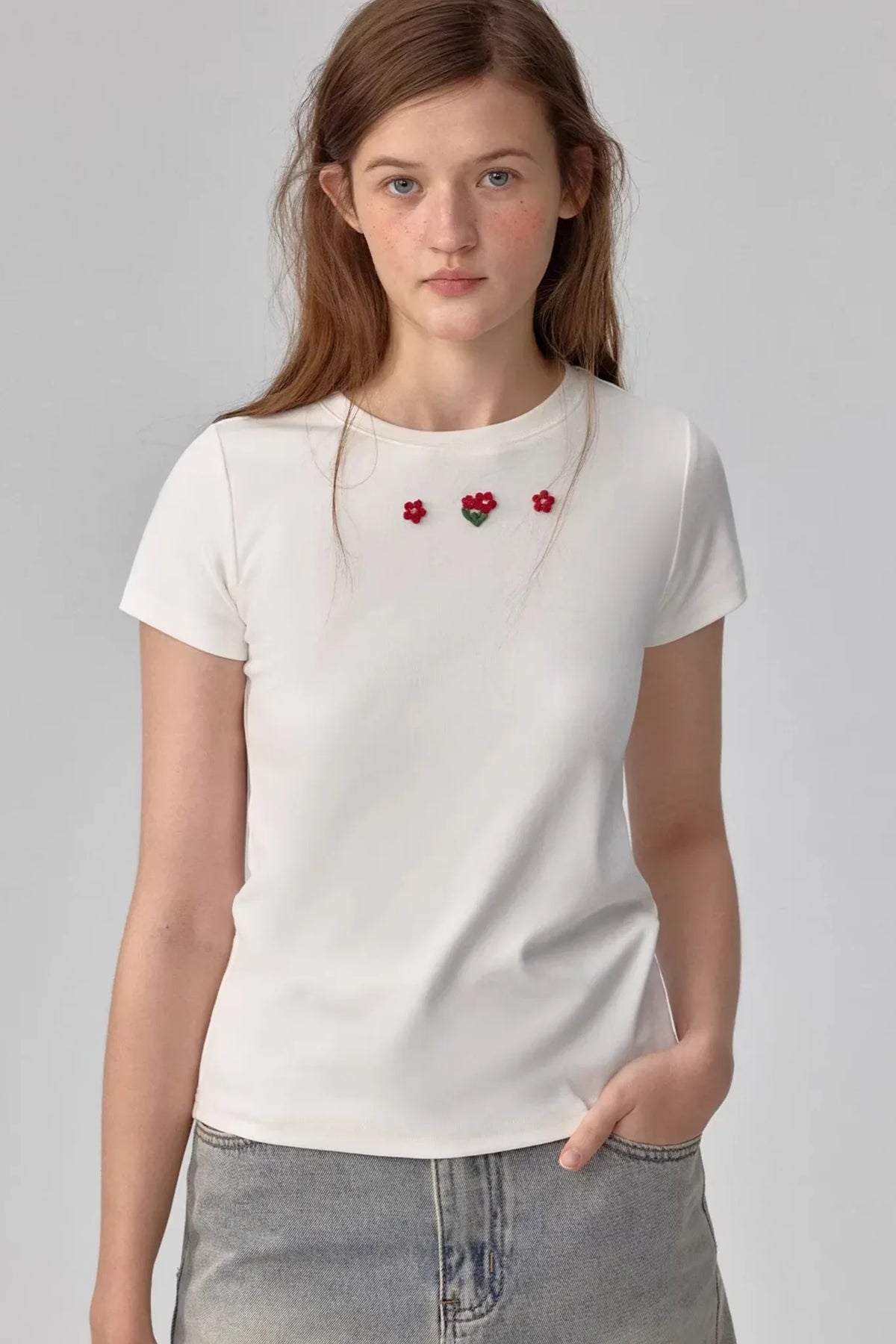 Lycra Cotton Floral Blouse