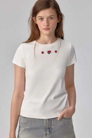 Lycra Cotton Floral Blouse